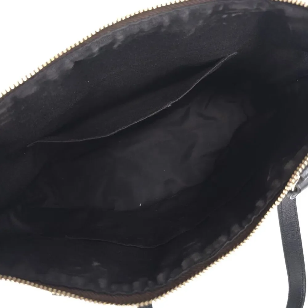 COACH Signature Zip Tote Brown Black Shoulder Bag A1822-F29208‎